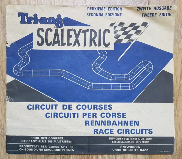 Scalextric tri ang catalogue circuit de courses 1960 slot car vintage 2e edition