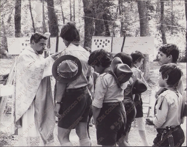 1974 LA SPEZIA Giovani Scouts Campo Aquila Rossa Comunione Fotografia 10