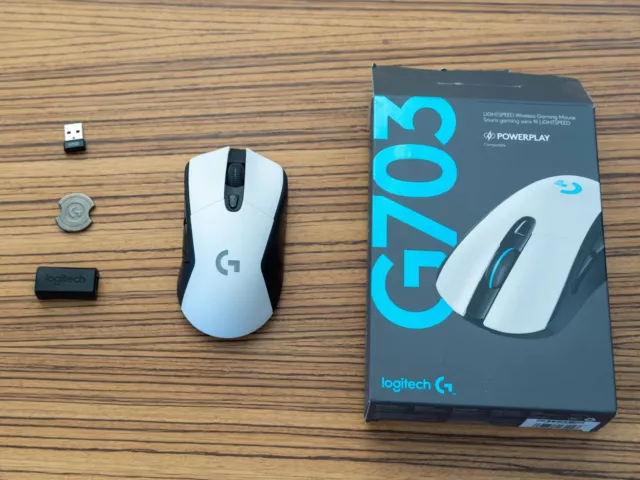 SOURIS DE JEU sans fil RARE BLANCHE Logitech G703 Lightspeed avec