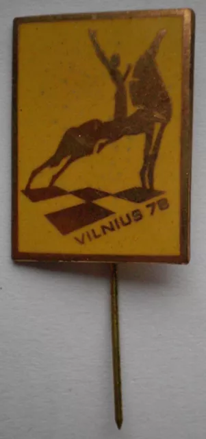 USSR Soviet Badge International Chess Tournament in Vilnius Lithuania 1978