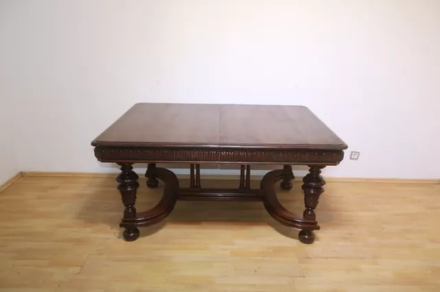 Antik Kulissentisch Esszimmer Tisch  Tafel  Gründer ca. 1900Jh 2