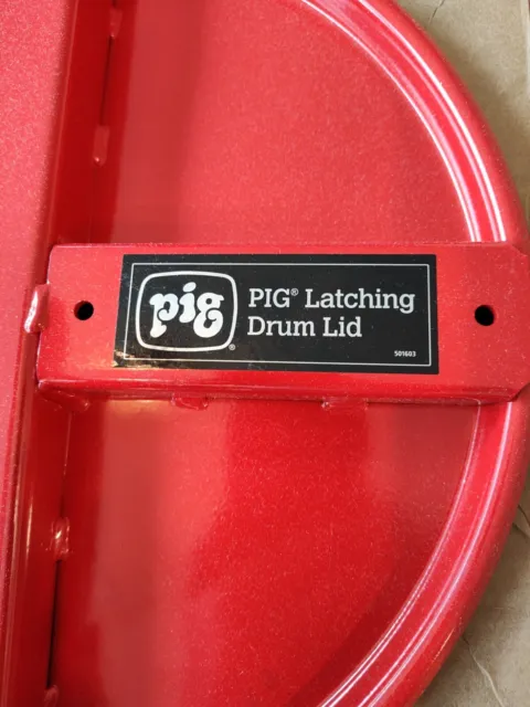 Pig Drm167-Rd Pig Latching Drum Lid, 21Inlx15inwx4-3/8Inh