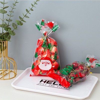 PARTY FAVOR Cookie Imballaggio Borsa Caramelle Scatola Regalo di Natale Flanella coulisse 1pc 