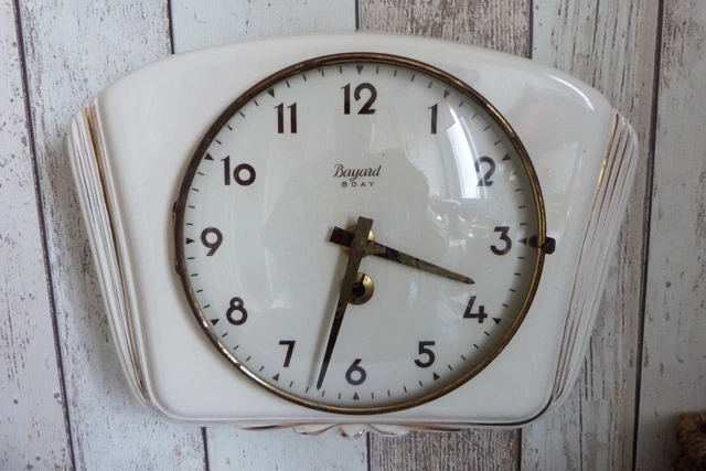 ancienne pendule Bayard en céramique ( vintage)