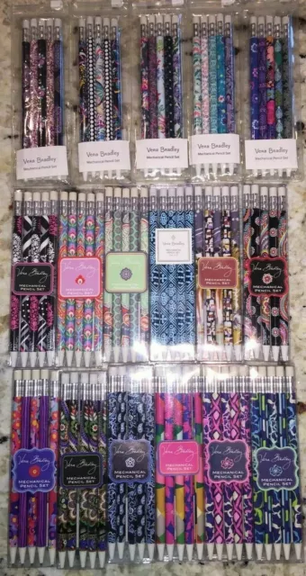 VERA BRADLEY Mechanical Pencils Set of 5 CHOOSE YOUR PATTERN New In Package NWT