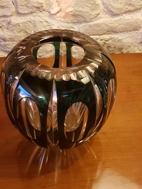 Vase Boule Cristal Val Saint Lambert