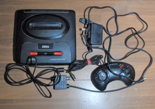 Sega Mega Drive II Console - w/ Power, Controller,