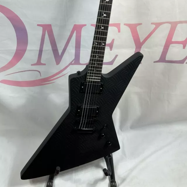 Embossed pattern ESP Matte black goose electric guitar Free Ship