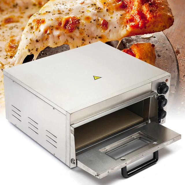 COMMERCIAL COUNTERTOP PIZZA Oven Electric Pizza Oven 2000w Single Deck