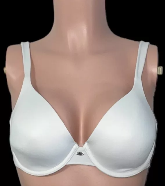 VASSARETTE WHITE LINED Underwire Bra Womens Size 38D $12.00 - PicClick