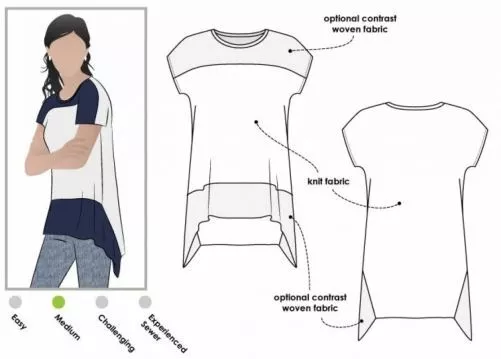 Style Arc Sewing Pattern Maris Top Sizes 18-30