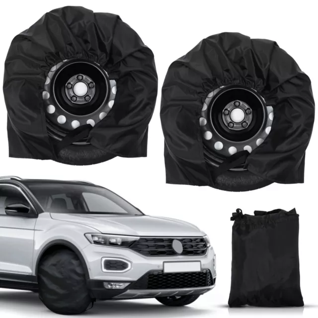 4 Pcs Tire Covers For Storage Car Dustproof Sunscreen Wheel