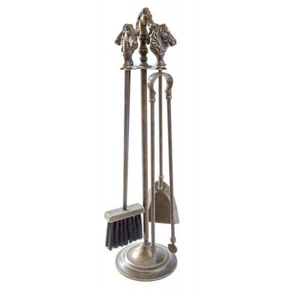 Tools Für Kamin Messing Brüniert Pferd