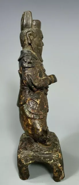 Very Fine China Chinese Bronze Figure of a Warrior Ming Dynasty ca. 16th century 3