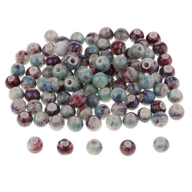 100 stücke   keramik perlen porzellan perlen für diy armband 8mm