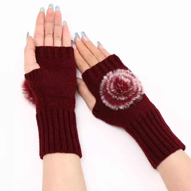 √ 1 Paire De Gants Sans Doigts Pour Femme R