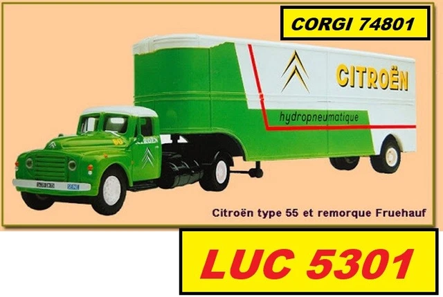 Corgi Heritage 1/50 Citroën Type 55 Citerne Fruehauf Dynavia - Noir - Occasion