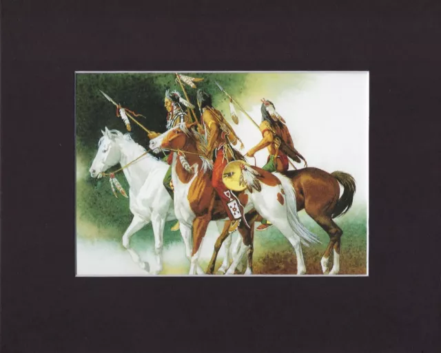 8X10" Matted Print Art Picture Painting fits Bev Doolittle: Plenty Coups, 1993