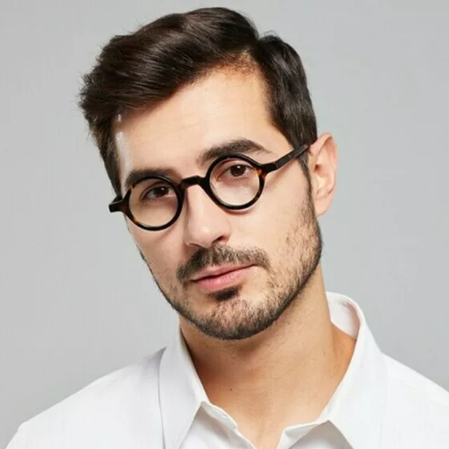 Hand Made Small Vintage Round Eyeglass Frames Full Rim Acetate Glasses Men Women