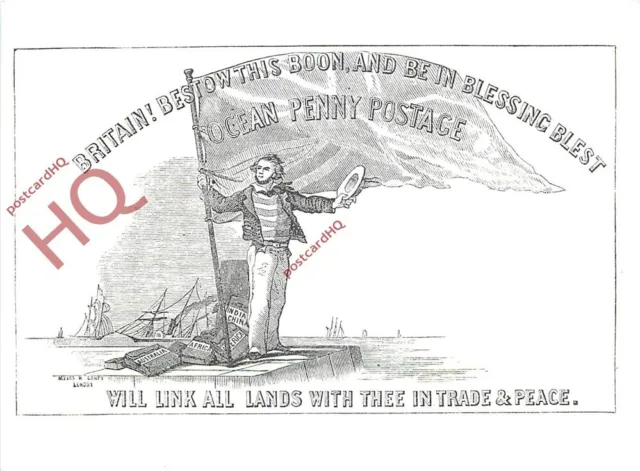 Picture Postcard:-OCEAN PENNY POSTAGE