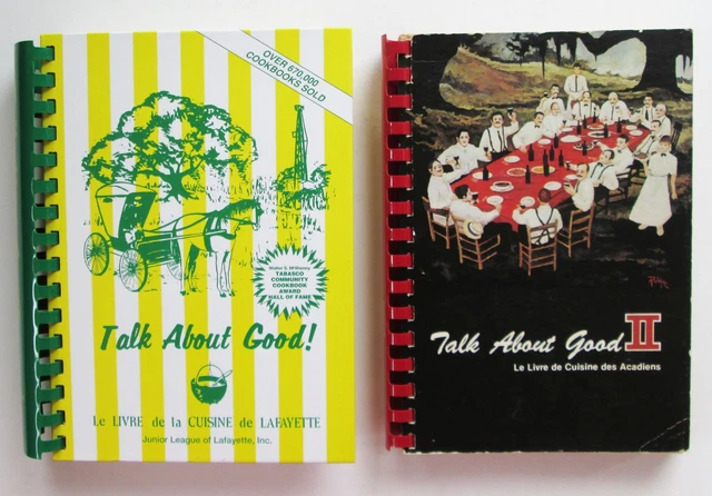Lot of 2 Talk About Good Cookbooks Acadian Cajun Recipes Jr. League Layafette LA
