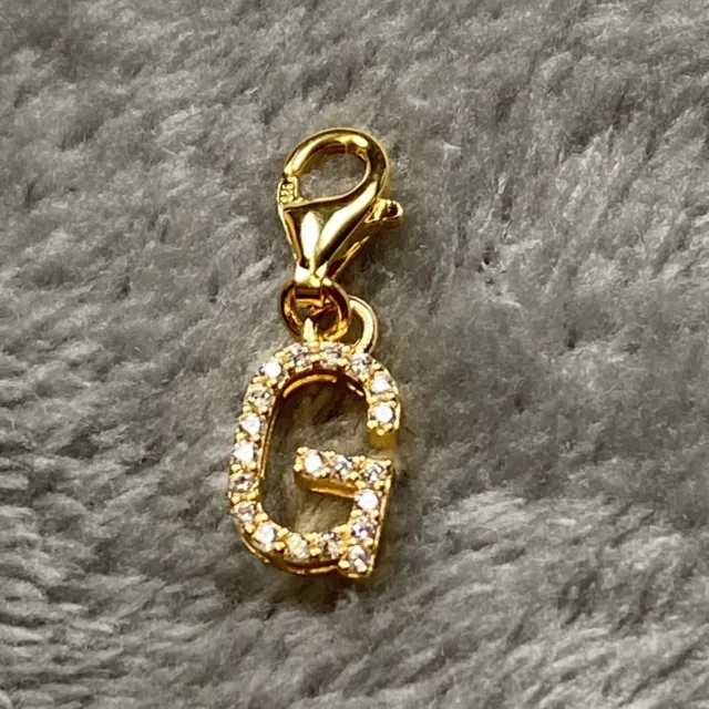 Thomas Sabo Charm 1970-414-14 Pave Letter G Gold