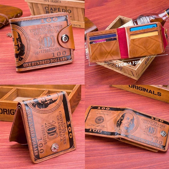 Portafoglio Uomo Nautica NU In Vera Pelle – Trifold Con Finestra Per Carta D'identità – Colore Marrone