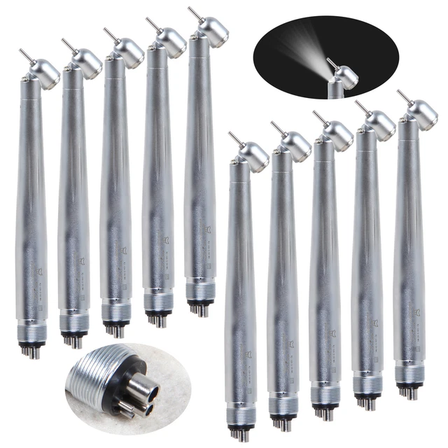 Pièce à Main Dentaire Turbine Haute Vitesse Push 4 Trous - Neuf - Pour Professionnels