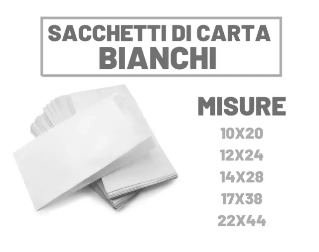 Sacchetti Di Carta Bianchi Per Alimenti Pane Pizza Pz 200 Craft Millerighe