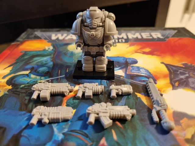 MINIFIGURE MOC WARHAMMER 40K Unpainted Intercessor Space Marine - 4,5 ...