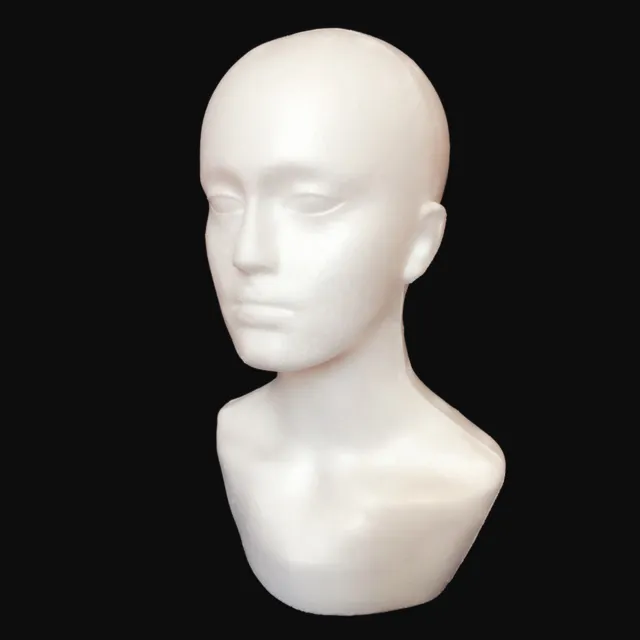 Mannequin Head Easy to Clean Easy to Use Foam Mannequin White