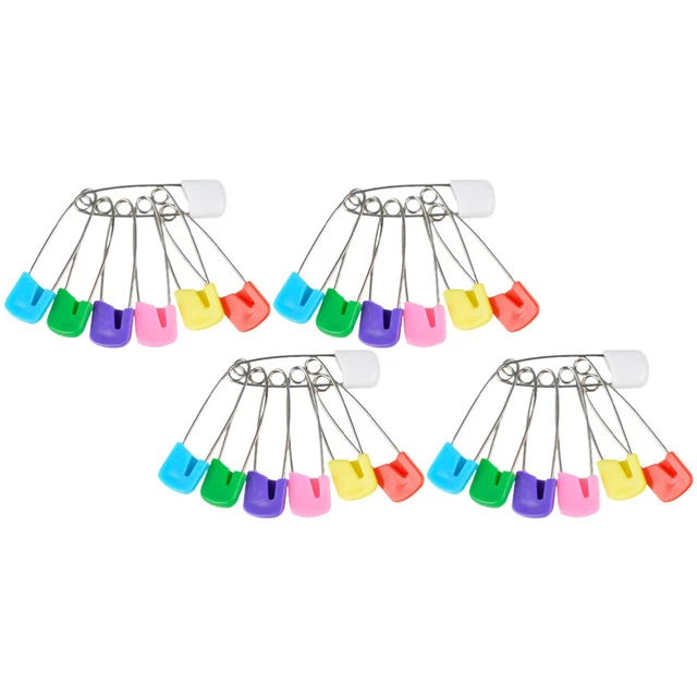Épingles De Sûreté Bébé Prym 55mm - Blanc | Double Sécurité | Pour Couches Et Vêtements