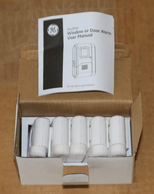 GE Personal Security Window Door Alarm, 5-Pack, DIY Home Protection, Burglar