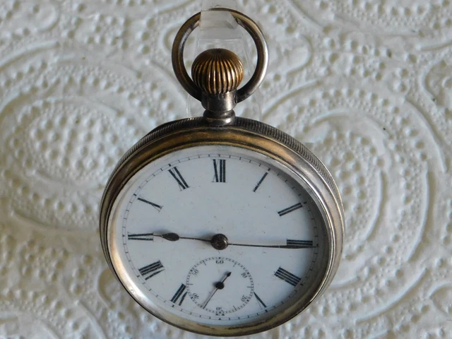 Montre Gousset En Argent - Poinçonnée - Années 1900 - Pour Pièces Ou Collection