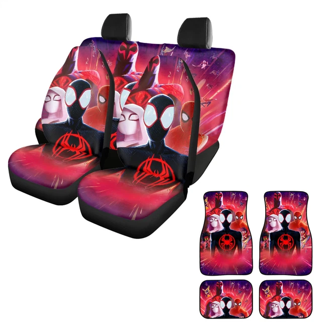SPIDERMAN INTO THE SpiderVerse 5 Seater Car Seat Covers Auto Car