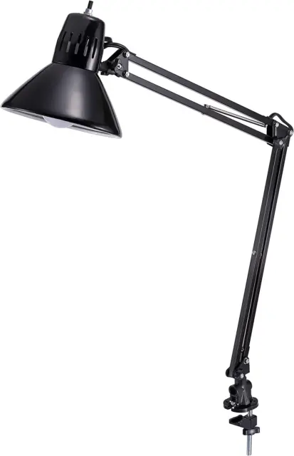 Bostitch Office LED Swing Arm Desk Lamp with Clamp Mount, 36" Reach, Includes LE 2
