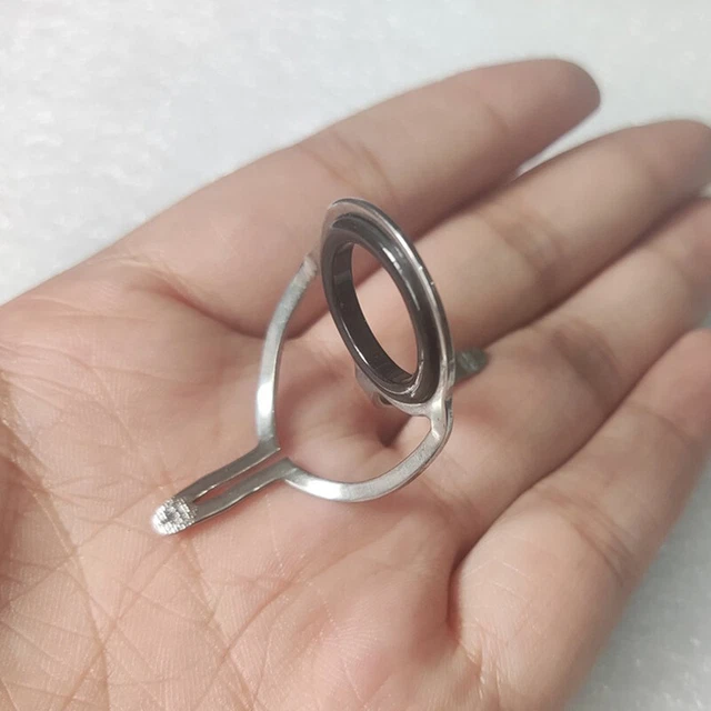STAINLESS STEEL ROAD Sub Guide Ring Raft Pole Sea Pole Double Foot ...