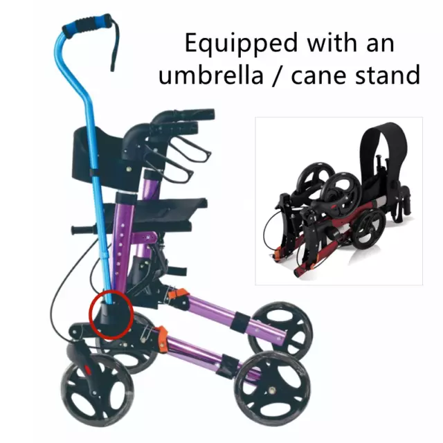 Alu Rollator klappbar Outdoor Leichtgewichtsrollator Gehhilfe Laufhilfe