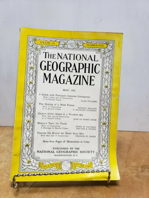"VINTAGE " National Geographic VolumeCI   Number  FIVE MAY 1952 (FC 50-3)