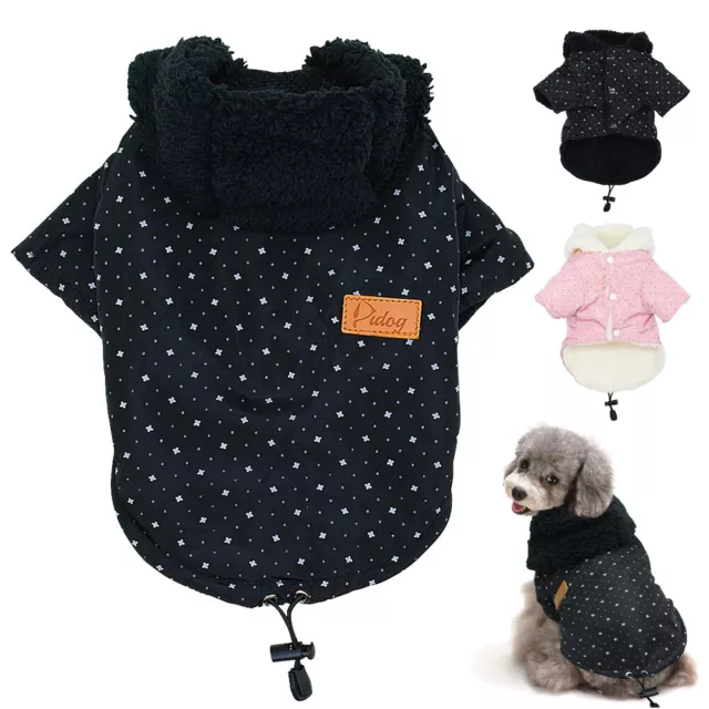 Cappotto Cane Pile per cani Cappuccio Piumino cane Chihuahua Abbigliamento cani