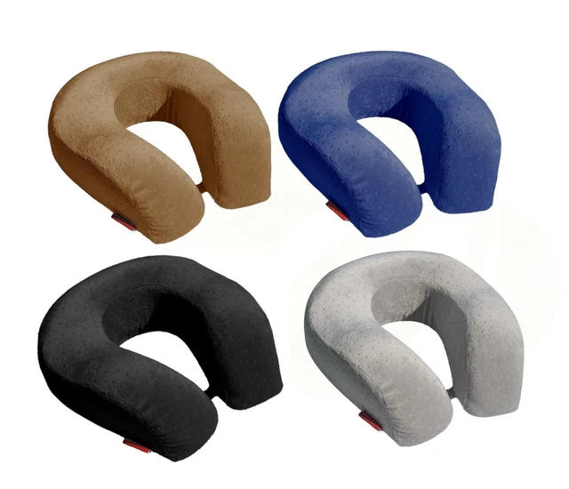 BookishBunny Memory Foam Larger U Shape Travel Neck Pillow Airplane Car Cushion
