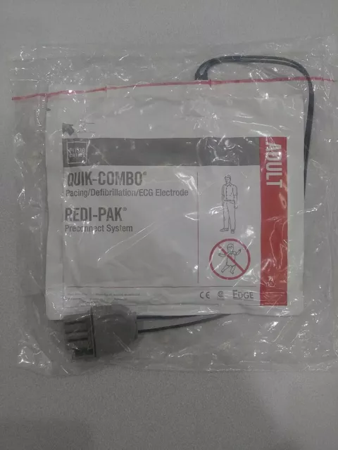 Physio Lifepak Series Adult Pads, EXP: 08/26/2022, Quik Combo, Redi Pak