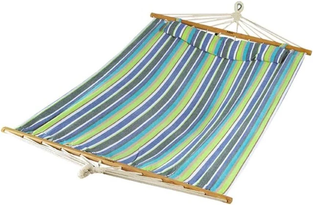 Bliss Hammocks BH-404G 48in Wide Caribbean w/Pillow, Poolside Candy Stripe