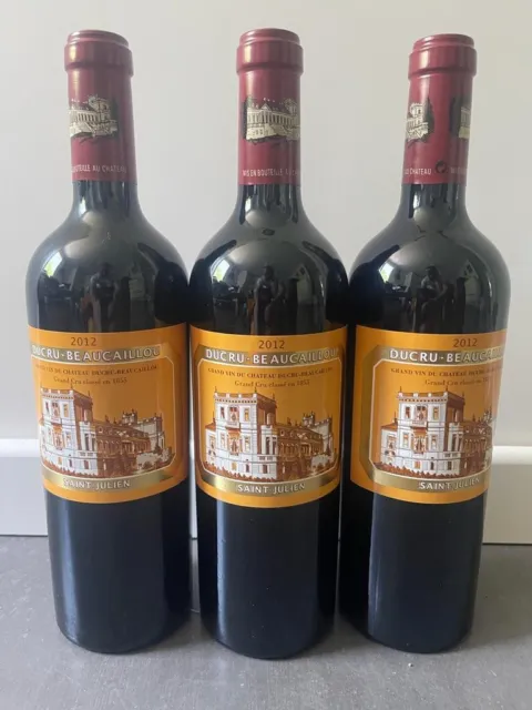 3 bouteilles de Château Ducru Beaucaillou 2012