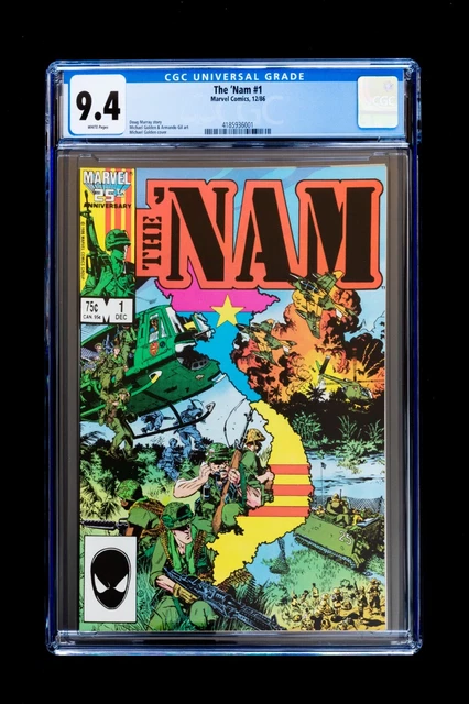 The 'Nam #1 (1986, Marvel) CGC 9.4 White Pages