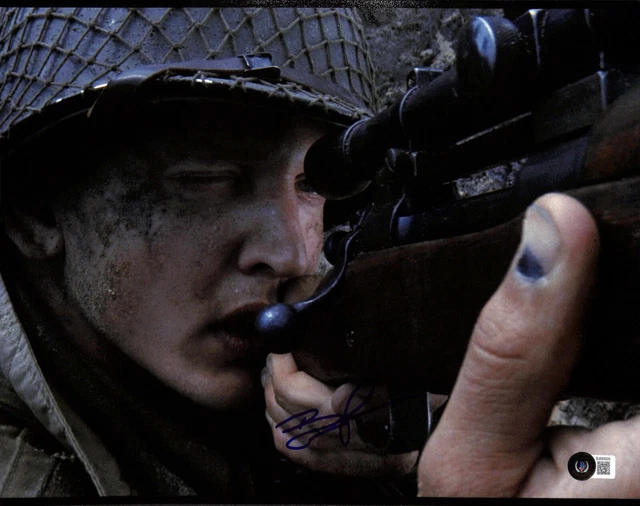 Barry Pepper as Private Daniel Jackson Band of Brothers Signed 11x14 Photo BAS
