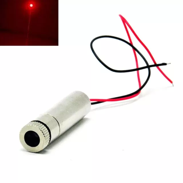 Focusable 650nm 660nm 50mW 12x45mm DOT Red Laser Diode Module w / Driver in