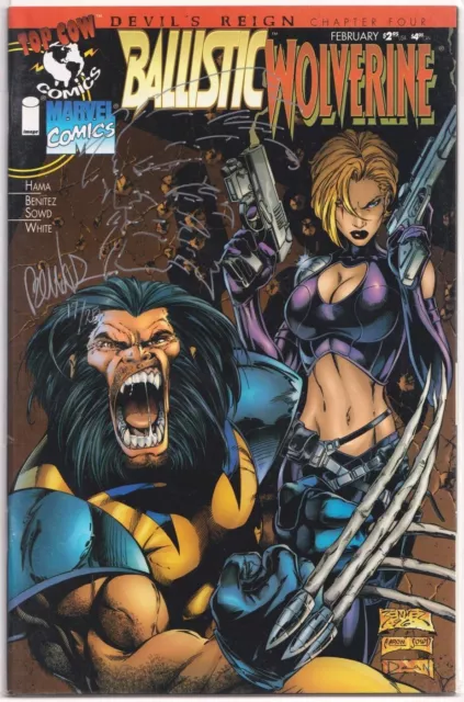 Devils Reign #4 Ballistic Signed Joe Benitez Remarked Wolverine Sketch Jay Coa