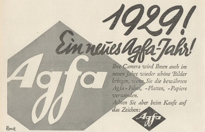 Pubblicità grande formato J1488 AGFA Filmpack 1929 Old advertising 