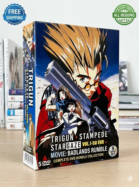 TRIGUN DVD LOT of 7 (Vol. 1, 2, 3, 5, 6, 7, 8) **Missing Vol. 4